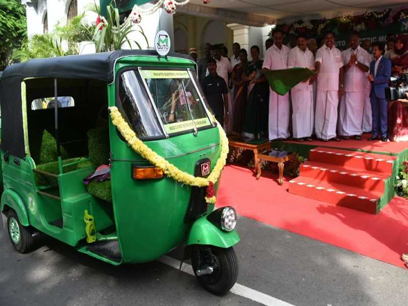 TN CM launches country’s first retrofit electric autorickshaws in Chennai