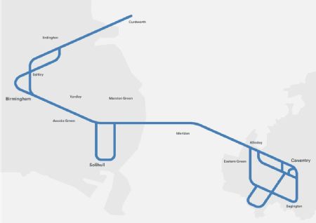 UK autonomous vehicle trial route