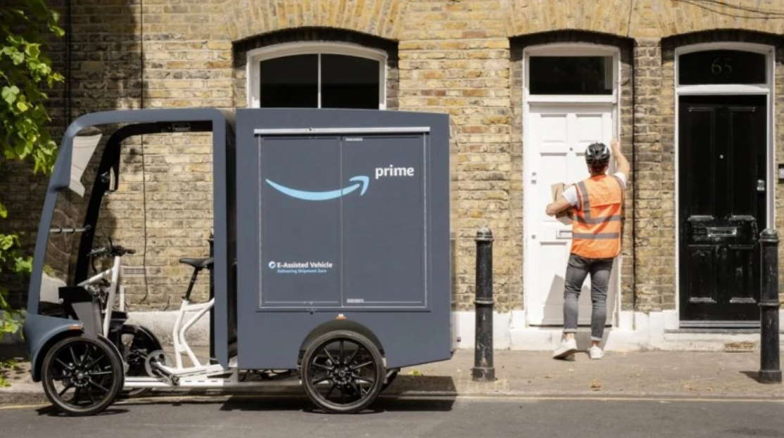 Amazon launches first fleet of e-cargo bikes in the UK